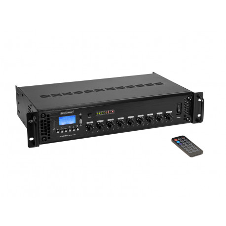 Amplificator-mixer 100V cu mp3 player si BT Omnitronic MA-240P