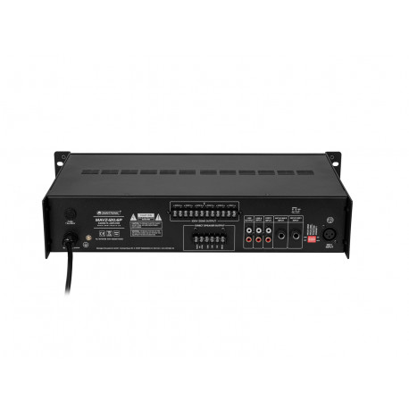 Amplificator 100V 6 zone cu mp3 player Omnitronic MAVZ-120.6P