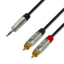 Cablu jack 3.5 mm stereo la 2 RCA tata Adam Hall 4 STAR YWCC 0300