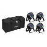 Set 4x AKKU Mini PARty RGBW Spot MK2 + geanta transport, Eurolite 20000951