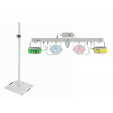 Set LED KLS Laser Bar FX Light Set white + BPS-3 Loudspeaker Stand white, Eurolite 20000966