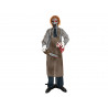 Figurina animata de Halloween Zombie cu drujba, 170cm, EuroPalms 83316127 