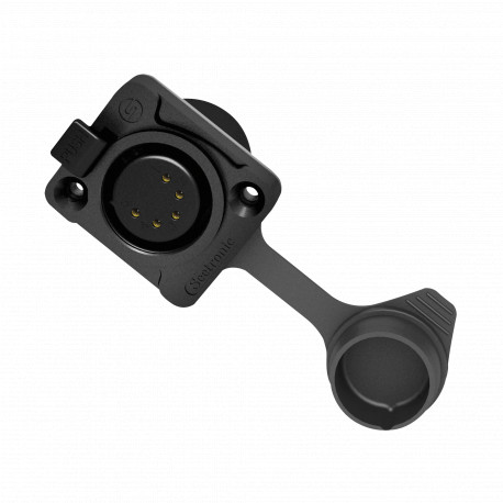 Conector XLR tata, de sasiu, 5 pini, IP65 Seetronic J5F2CWB