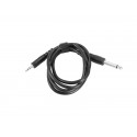 Cablu adaptor Jack 6.3 tata mono la Jack 3.5 tata stereo, 1 m, pentru chitara electronica, Omnitronic FAS 13063458