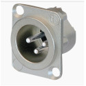 Conector XLR tata de sasiu Neutrik NC-3MDLX