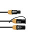 Cablu distribuitor DMX XLR tata la 2x XLR mama Eurolite IP T-Con(m)/2xT-Con(f)