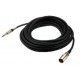 Cablu XLR tata la Jack 6.3mm tata mono, 10 m, Stage Line MSCP-1000/SW