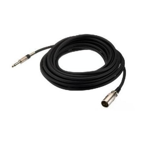 Cablu XLR tata la Jack 6.3mm tata mono, 10 m, Stage Line MSCP-1000/SW