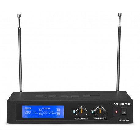 Set 2 microfoane wireless UHF Vonyx WM62