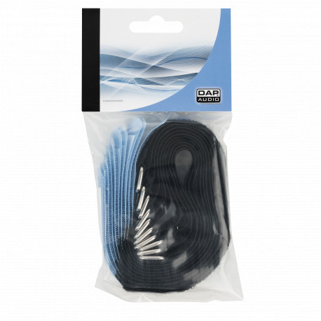 Set 10 benzi pentru fixare cabluri DAP Snap Fastener 20x300 Rosu