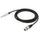 Cablu microfon Jack 6.3 la XLR mama Neutrik Monacor MMCN-300/SW