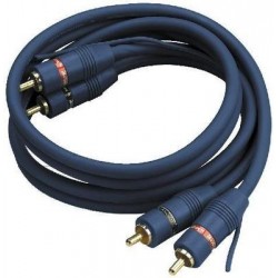 Cablu 2 RCA tata la 2 RCA tata Stage Line AC-080/BL