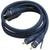 Cablu 2 RCA tata la 2 RCA tata Stage Line AC-080/BL