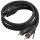 Cablu 2 RCA tata la 2 RCA tata Stage Line AC-080/SW