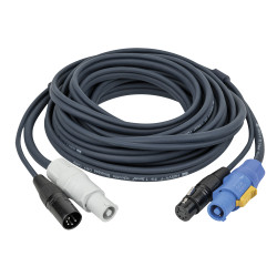 Cablu powerCON la XLR 5-pin DMX mama/tata DAP FP-1875-0.75m