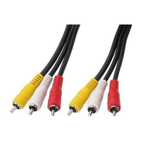 Cablu 3 RCA tata la 3 RCA tata Stage Line VC-521