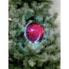 Instalatie cu 5 sfere de plastic roz de 8 cm cu LED-uri, EuroPalms 83501238