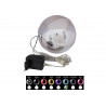 Sferă de plastic cu LED, EuroPalms LED Snowball 15 cm, albastru ice
