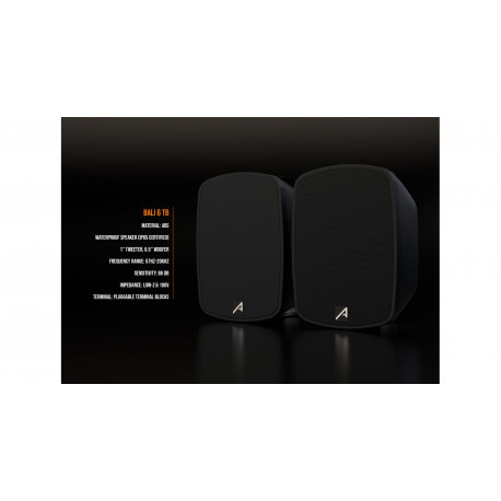 Pereche boxe 100V Audibax Bali 6 TW Black