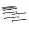 Set 4x LED PIX-16 QCL Bar + Case, Eurolite 20000992