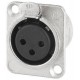 Conector XLR mama de sasiu Neutrik NC-3FDL1