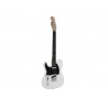 Chitara electronica pentru stangaci, alba, Dimavery TL-601 E-Guitar LH, white / black pick guard