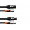 Cablu Combi DT-2 DMX IP T-Con/3 Pin XLR 5m, Eurolite 30227793 
