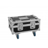 Flightcase pentru 8x SILENT PAR 6 QCL FLOOR, Roadinger BAS-1