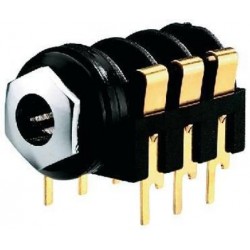 Conector Jack 6.3 stereo de panou Stage Line MZT-223G