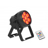 Proiector cu LED 7 x QCL CRMX RGBW, cu baterie, Eurolite AKKU IP PAR 7 QCL CRMX MK2