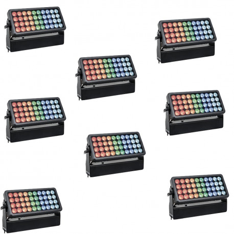 Pachet 8x Proiector de exterior Showtec Helix S5000 Q4