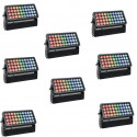 Pachet 8x Proiector de exterior Showtec Helix S5000 Q4