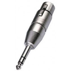 Adapters XLR/6.3 mm stereo plug Neutrik NA3FP