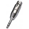 Adapters XLR/6.3 mm stereo plug Neutrik NA3FP