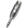 Adapters XLR/6.3 mm stereo plug Neutrik NA3FP
