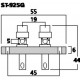 Panou conectori boxa Stage Line ST-925G