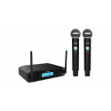 Set 2 microfoane wireless UHF Audibax AWM 201 Black