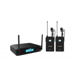 Set 2 lavaliere wireless UHF Audibax AWM 202 Black