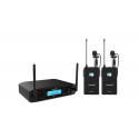 Set 2 lavaliere wireless UHF Audibax AWM 202 Black