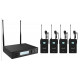 Set 4 lavaliere wireless UHF Audibax AWM 402