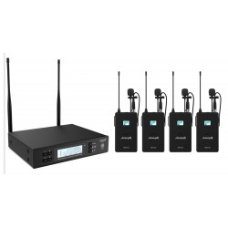 Set 4 lavaliere wireless UHF Audibax AWM 402