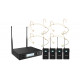 Set 4 lavaliere headset wireless UHF Audibax AWM 403