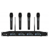 Set 4 microfoane wireless UHF de rack Audibax AWM 401 TD