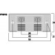 Panou conectori boxa Monacor PT-916