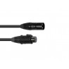 Cablu DMX EC-1 IP65 3pin 1m bk, Eurolite 30227871