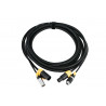 Cablu profesional TruePowercon/ DMX de 5 metri, FOS FC-TP-PDC-5