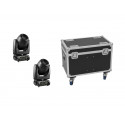 Set 2x DMH-80 LED Spot + flightcase, Eurolite 20000490