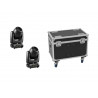 Set 2x DMH-80 LED Spot + flightcase, Eurolite 20000490