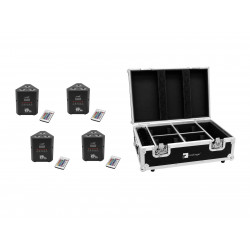 Set 4x AKKU TL-3 TCL QuickDMX + Case with charging function Eurolite