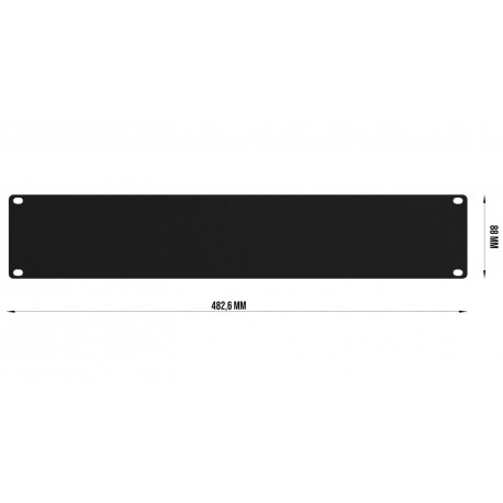 Panou rack Audibax Rack Panel 2U 